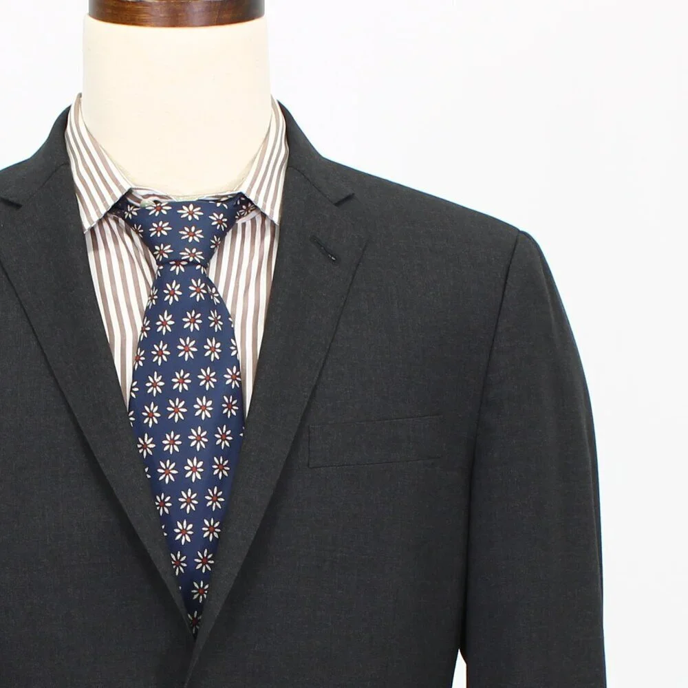 J. Crew Ludlow 40R Gray Solid 2-Button Sport Coat Blazer Jacket G569